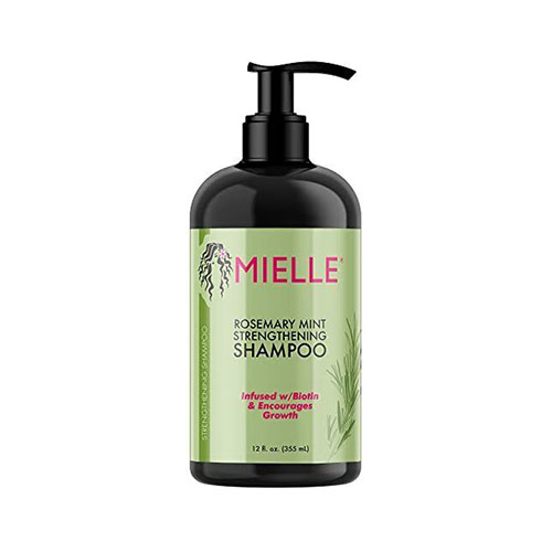 شامبو Mielle Organics روزماري بالنعناع المقوي غني بتطهير البيوتين 355 مل